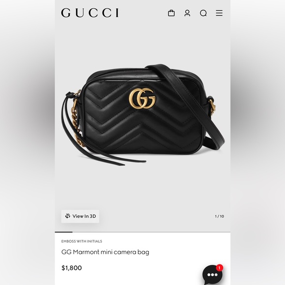 Gucci marmont mini camera bag - Picture 1 of 17